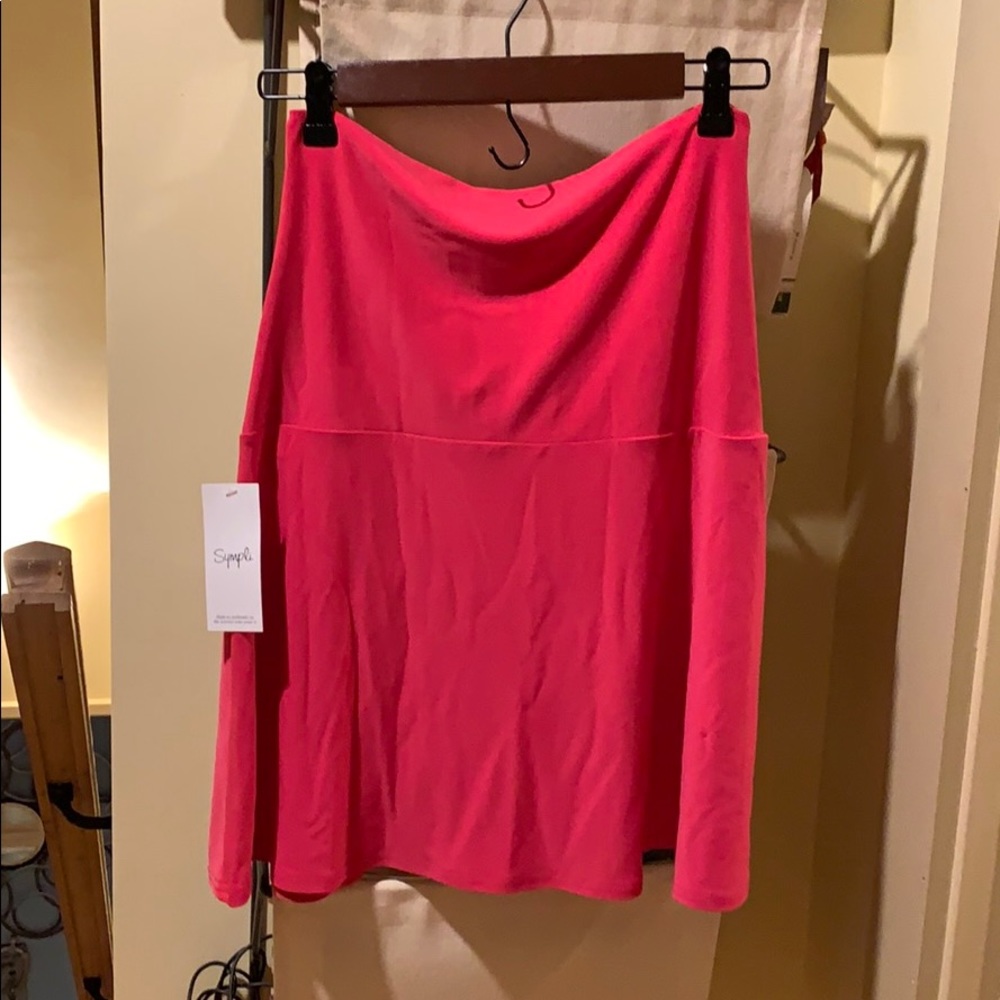 Sympli mini skirt size 8 Fuchsia